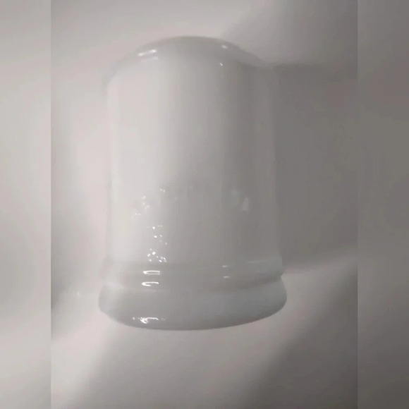 Vtg. Merck Sharp & Dohme white milk glass apothecary jars (set of 2) spice jars - Picture 4 of 4